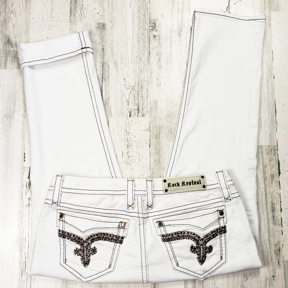 Rock Revival Vivian Easy Crop Jean's.  Size 31.